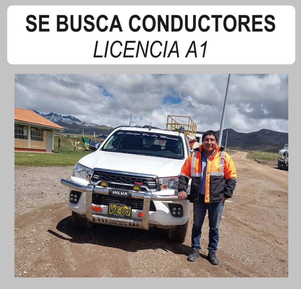 SE ESTA NECESITANDO CHOFERES CON LICENCIA A1 | EMPLEOS 2026